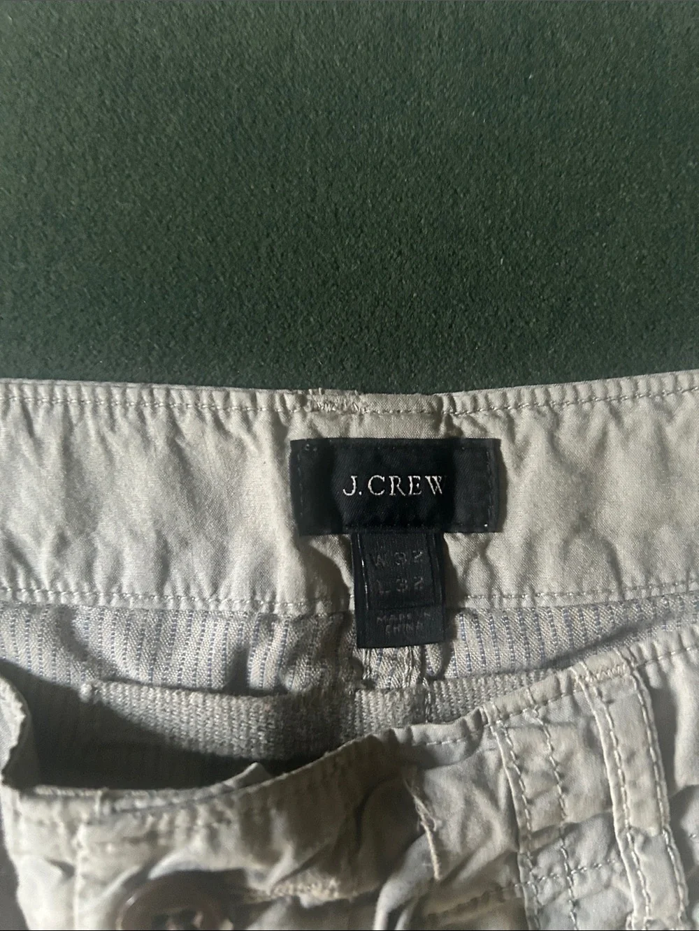J. Crew Men’s Light Gray Drawstring Hybrid Shorts